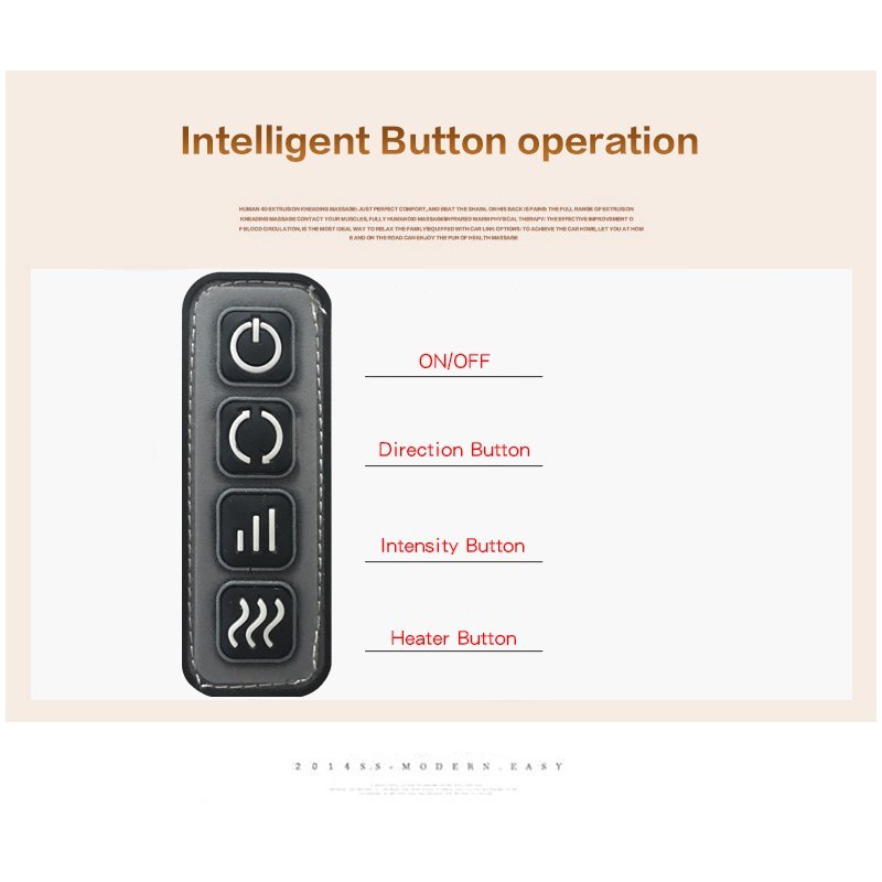 Electrical Shiatsu Back Neck Shoulder Body Massager