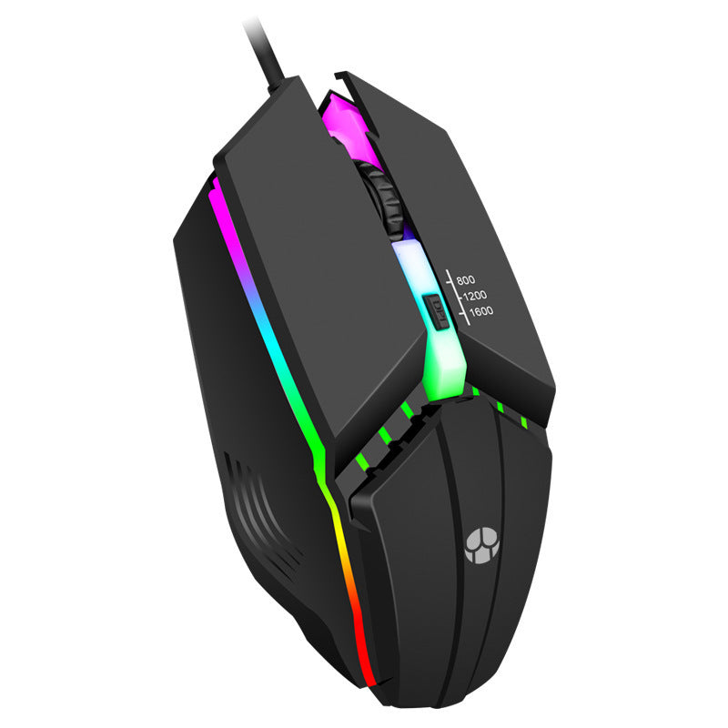 Glowing Computer Competitive Game Wired Mouse