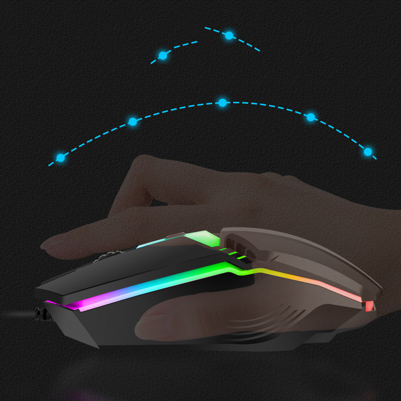 Glowing Computer Competitive Game Wired Mouse