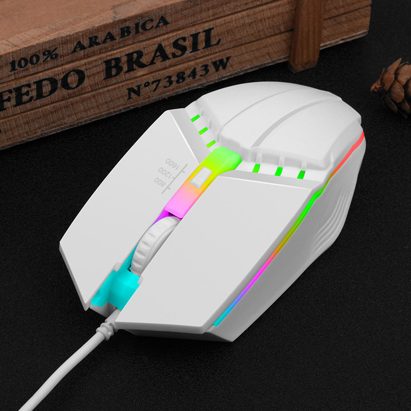 Glowing Computer Competitive Game Wired Mouse